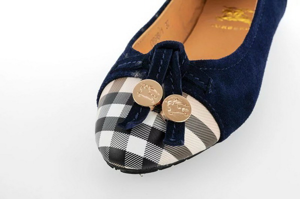 Burberry Shallow mouth flat shoes Women_002